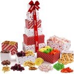 Gourmet Christmas Wine Gift Basket with Treats