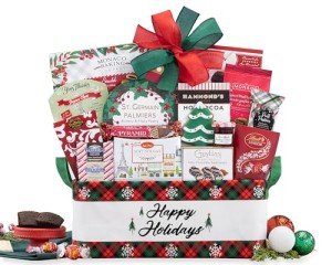 Holiday Cheer Wine Gift Basket