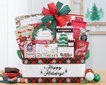 Holiday Cheer Wine Gift Basket