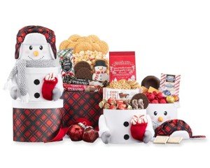 Snowman Gift Tower from Wine Country Baskets