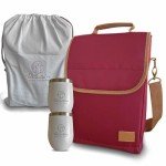 Insulated Wine Cooler Bag Gift Set with Tumblers