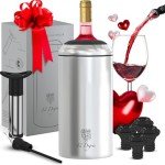 Stainless Steel Wine Chiller Set with Accessories
