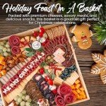 Gourmet Meat and Cheese Christmas Gift Basket