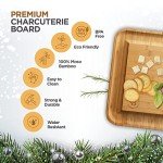 Bamboo Cheese Board Set with Knives