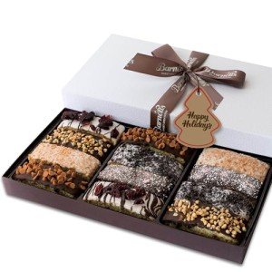 Valentine's Chocolate Gift Basket with Biscotti Cookies