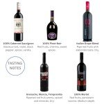 Five Non-Alcoholic Red Wine Sampler Kit
