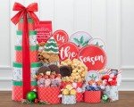 Holiday Gourmet Wine Country Gift Basket Tower