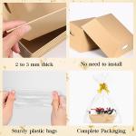 10 Pack Empty Gift Baskets with Bows and Bags