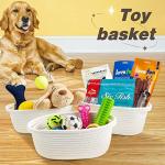 Woven Gift Basket Set with Ribbons and Handles