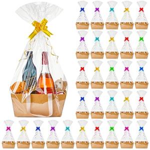 30 Pcs DIY Gift Basket Kit with Handles