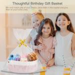 Light Pink Woven Basket for Gift or Storage