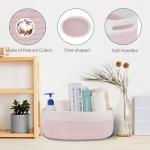 Light Pink Woven Basket for Gift or Storage