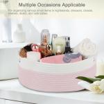 Light Pink Woven Basket for Gift or Storage