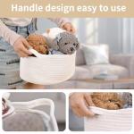 Cute Woven Storage Basket with Handle