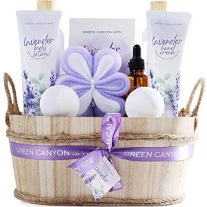 Lavender Spa Gift Basket for Women - 11pcs