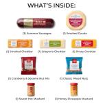 Gourmet Meat and Cheese Gift Basket Set