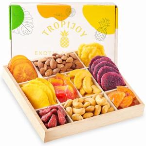 Tropical Dried Fruit Gift Basket for Her