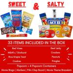 Movie Night Fun Basket with Snacks and Games