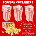 Movie Night Fun Basket with Snacks and Games