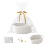 Stylish Woven Gift Basket with Handles