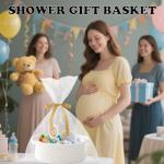 Stylish Woven Gift Basket with Handles