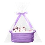 Purple Cotton Basket for Baby and Pet Toys