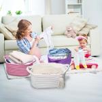 Purple Cotton Basket for Baby and Pet Toys