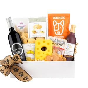 Napa Dog Gift Basket for Wine and Dog Lovers