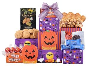 Halloween Wine & Chocolate Gift Tower