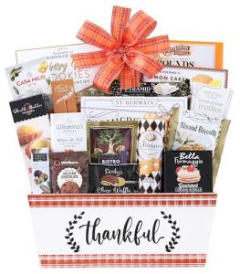 Thanksgiving Fall Gourmet Wine Gift Basket