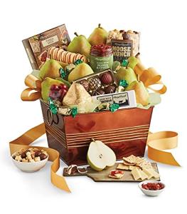 Deluxe Fruit and Cheese Gift Basket