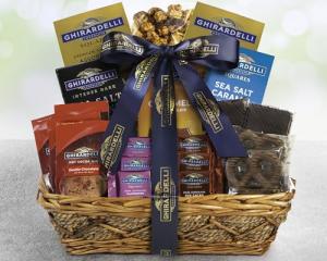 Ghirardelli Delightful Wine and Chocolate Basket