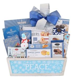 Peace on Earth Gourmet Wine Gift Basket