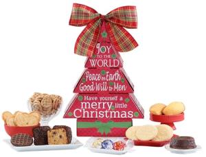 Holiday Wine & Treats Gift Tower