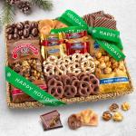 Holiday Chocolate Caramel Crunch Wine Gift Basket