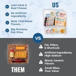 Holiday Meat and Cheese Gift Basket Deluxe