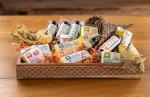 Holiday Meat and Cheese Gift Basket Deluxe