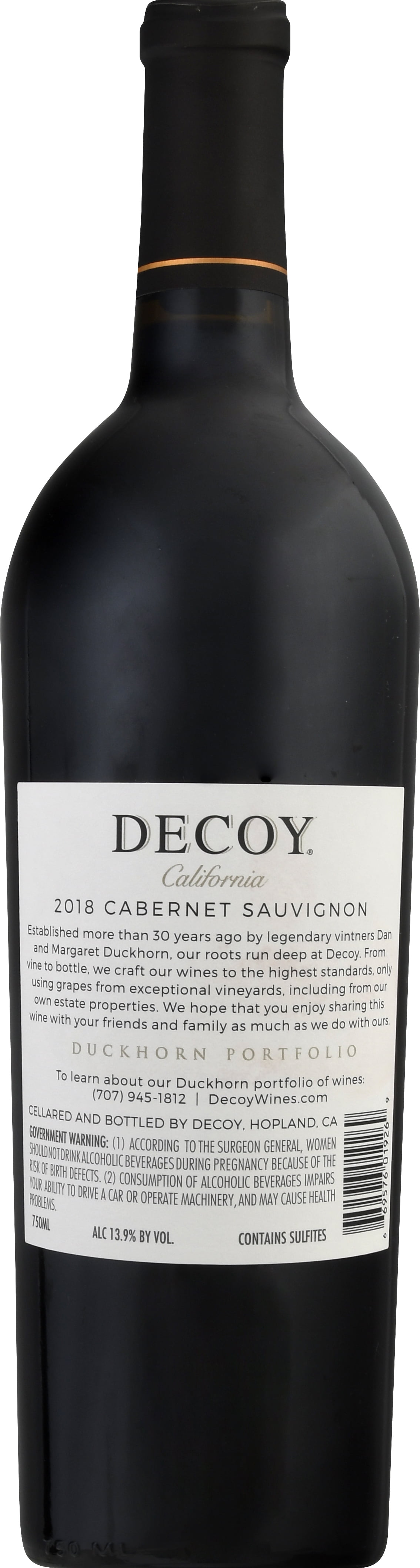 Duckhorn Decoy Sonoma Cabernet Sauvignon 2014 750ml