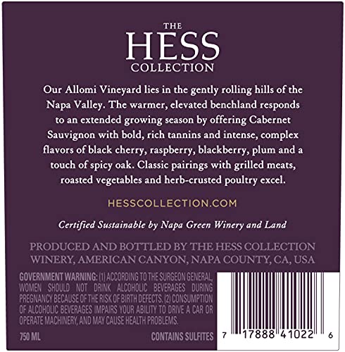 Hess Collection Allomi Cabernet Sauvignon Wine