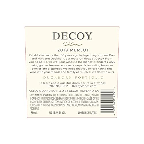 Decoy Merlot 2022 by Duckhorn - 750ml