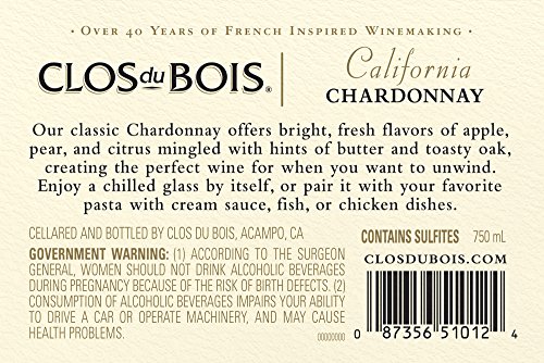 Clos Du Bois Chardonnay - 750 mL White Wine