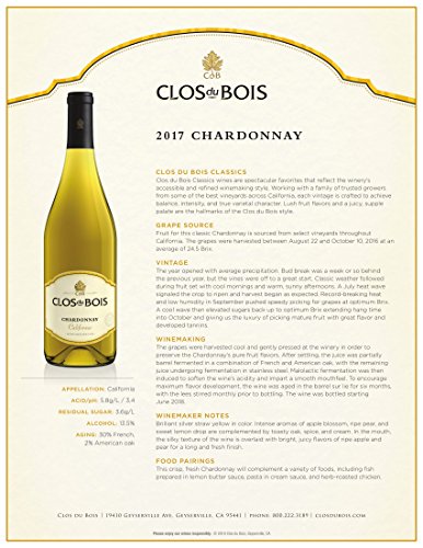 Clos Du Bois Chardonnay - 750 mL White Wine