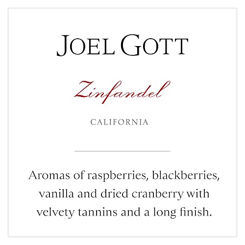 Joel Gott Zinfandel Red Wine, 750ml Bottle