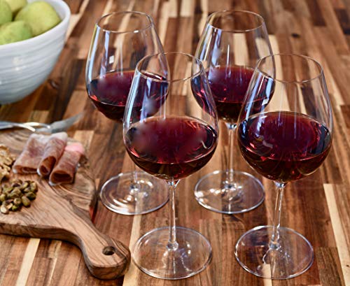 Oneida Flavor First Crystal Wine Glass Set of 4