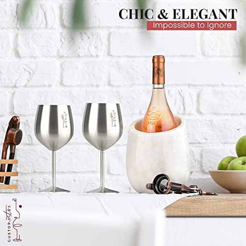 Marble Wine Cooler - 750 ml for Parties