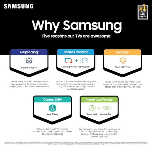 SAMSUNG 85-Inch 4K Crystal UHD Smart TV