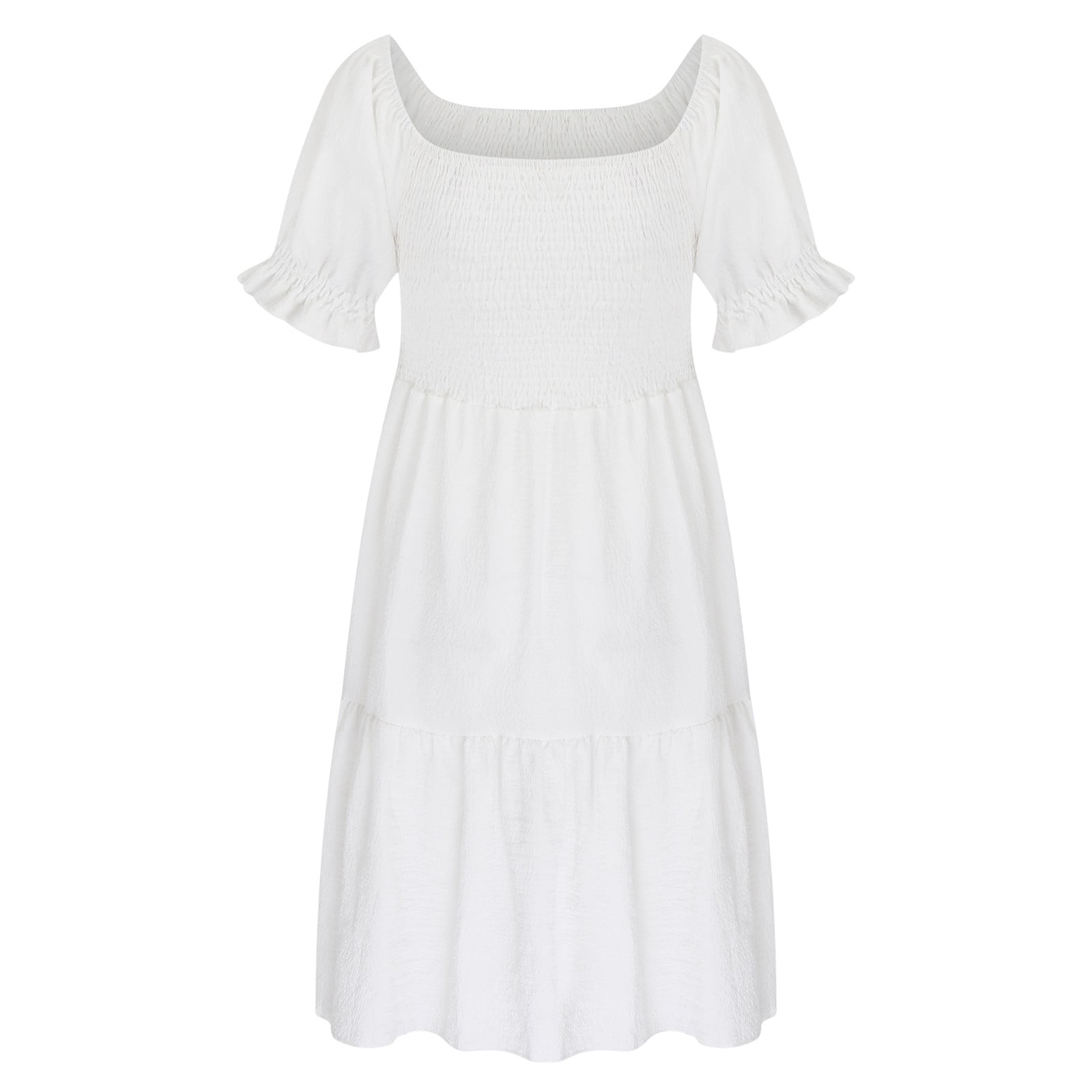 Boho Off-Shoulder Ruffle Midi Dress for Women