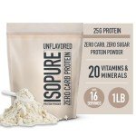Unflavored Isopure Zero Carb Whey Protein 1 lb