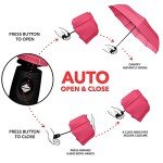 Windproof Travel Umbrella - Auto Open Close, Compact