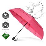 Windproof Travel Umbrella - Auto Open Close, Compact